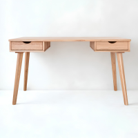 Harvard desk - Scandinavian-style oak desk for home, office and study