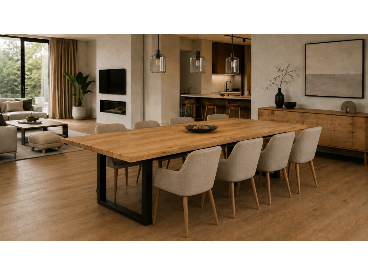 Dining Table for 8 People: Optimal Sizes, Shapes, and Manufacturer’s Advice