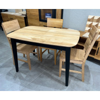 Esstisch verschiebbar (klappbar) für Wohnzimmer oder Küche Drop schwarz