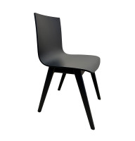 A chair for business (boutiques, salons, cafes, bars, restaurants) made of bent Domino plywood