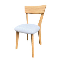 A chair with the soulfulness of wood: natural oak and the comfort of softness Zurich