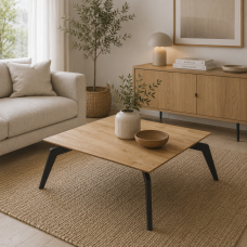 Caya Couchtisch mit Metallbeinen für Ihr Zuhause, Wohnzimmer, Büro