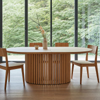 Ein eleganter Esstisch aus massiver Eiche für Wohnzimmer oder Küche, auf Bestellung! Nr. 16