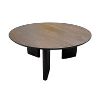 Aurum – ein einzigartiger runder Designer-Couch- und Kaffeetisch aus Eiche