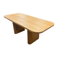 Derwood solid oak extendable table: premium quality, thick tabletop, hidden mechanism, modern Scandinavian minimalist design. Perfect for the kitchen, living room or studio.