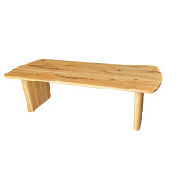 Epoxy - a table made of oak with a live edge and epoxy resin for home and business