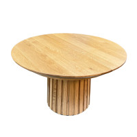Transform – Designer Klapptisch aus massiver Eiche, rund (oval) für Küche und Wohnzimmer
