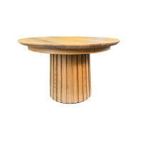 Transform – Designer Klapptisch aus massiver Eiche, rund (oval) für Küche und Wohnzimmer