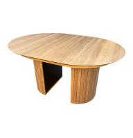 Zentri Round Folding Table: Sophisticated Aesthetics and Hidden Functionality